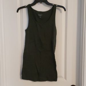 Dark Green Maternity Tank - S